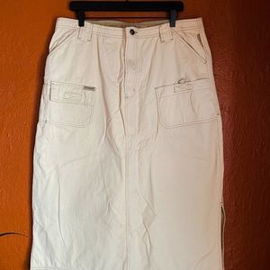 Vintage Khaki Cargo Skirt